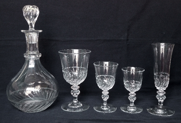 Carafe en cristal de Baccarat forme tulipe, époque Napoléon III