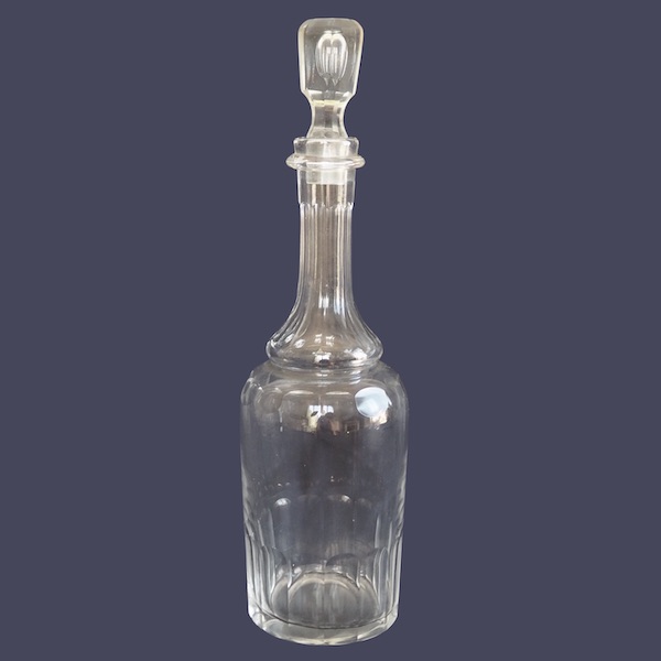 Baccarat crystal wine bottle, late 19th century