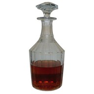 Baccarat crystal whisky decanter, circa 1850