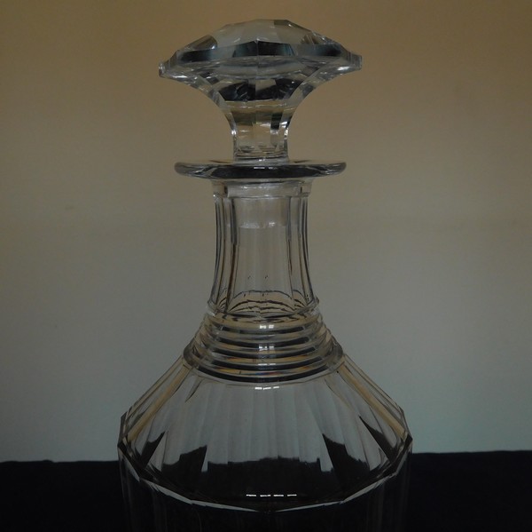 Baccarat crystal whisky decanter, circa 1850