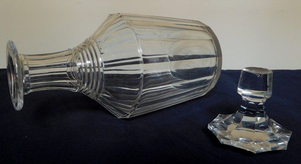 Baccarat crystal whisky decanter, circa 1850