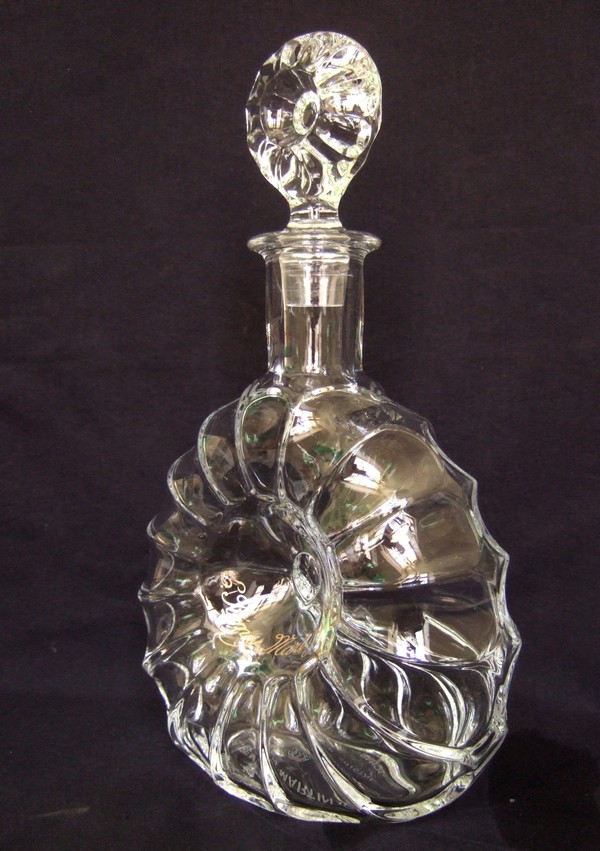 Baccarat crystal cognac or brandy decanter designed for Rémy Martin - signed