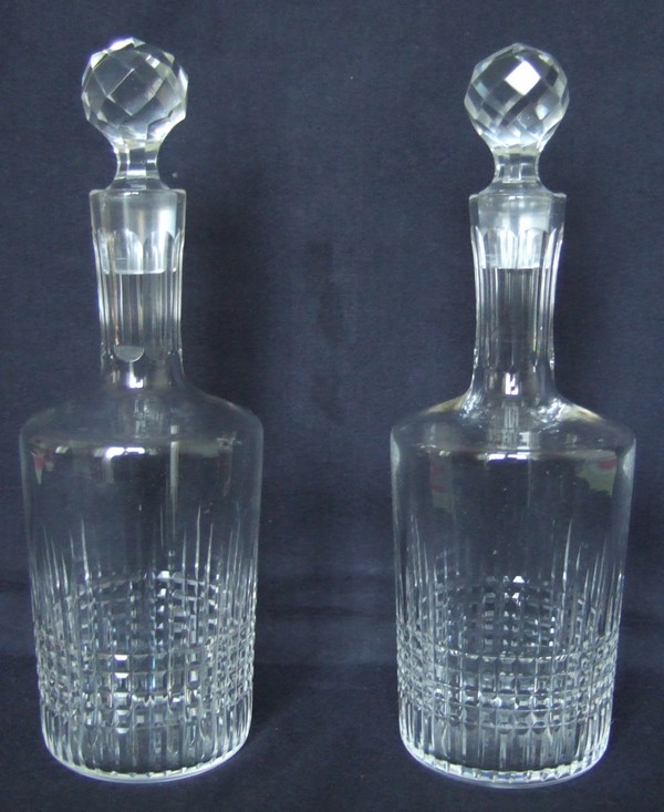 Baccarat crystal liquor decanter, Nancy pattern