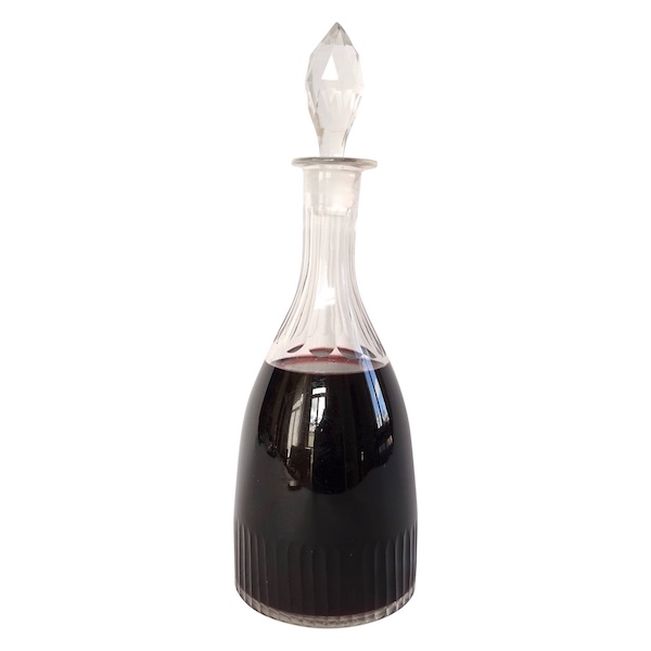 Le Creusot / Baccarat crystal wine decanter - 19th century circa 1840
