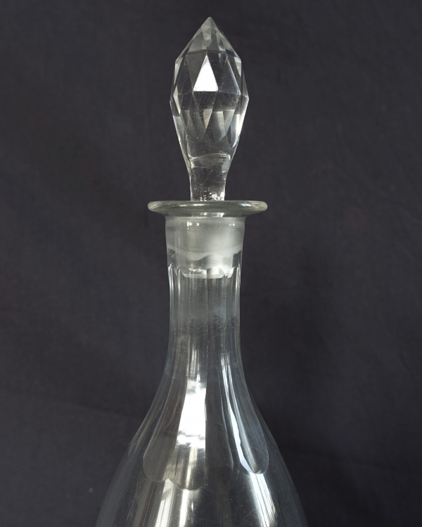 Le Creusot / Baccarat crystal wine decanter - 19th century circa 1840