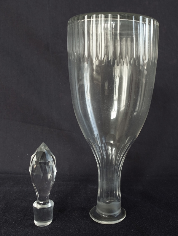 Le Creusot / Baccarat crystal wine decanter - 19th century circa 1840