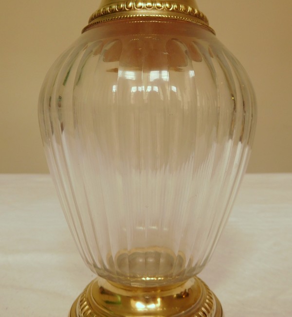 French antique crystal and vermeil wine decanter