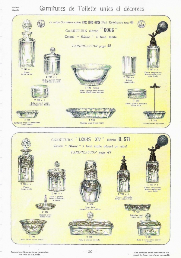 Baccarat cut crystal whisky / cognac bottle, laurels cut pattern circa 1900
