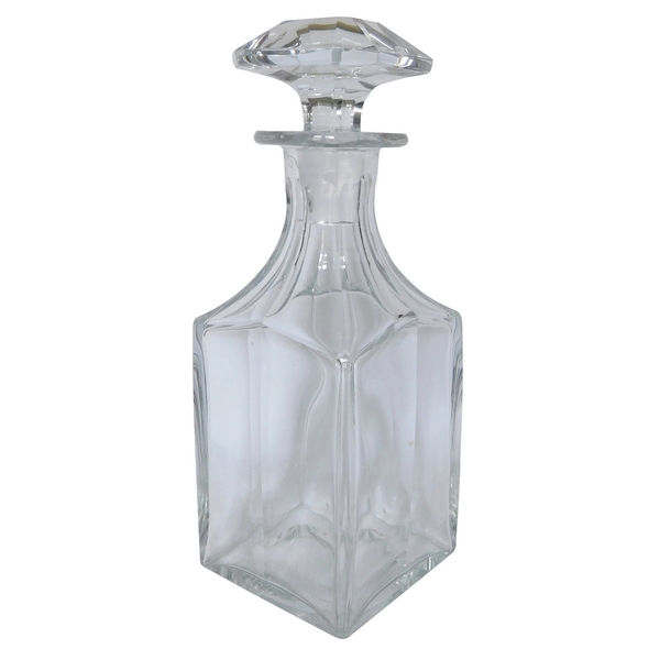 Carafe à whisky ou liqueur en cristal de Baccarat taillé