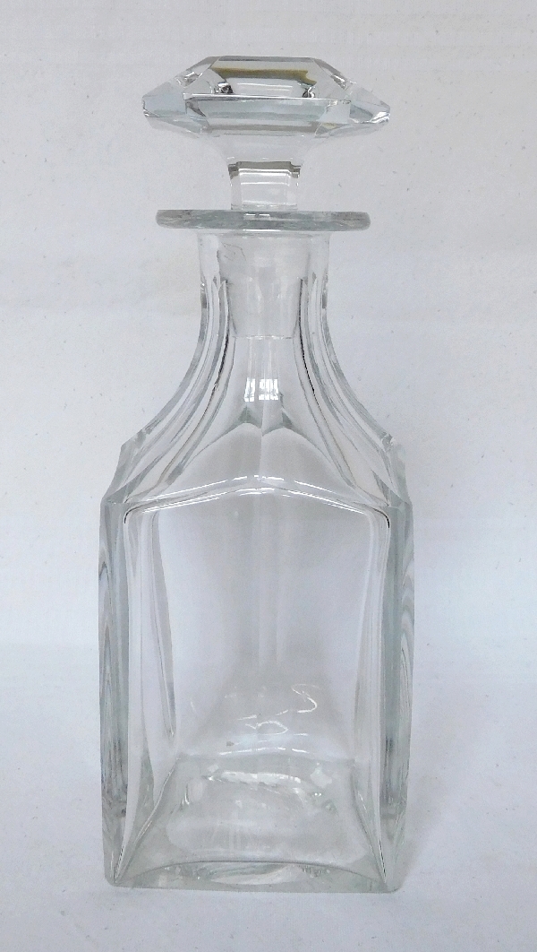 Carafe à whisky ou liqueur en cristal de Baccarat taillé