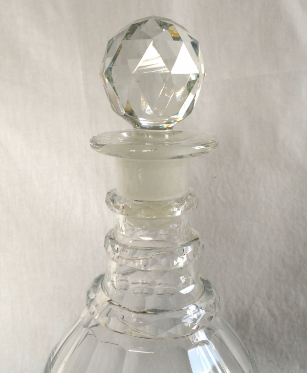 Le Creusot crystal whisky bottle - 19th century circa 1830 - 1840