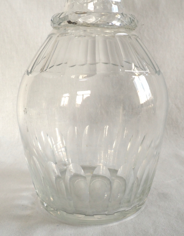 Le Creusot crystal whisky bottle - 19th century circa 1830 - 1840
