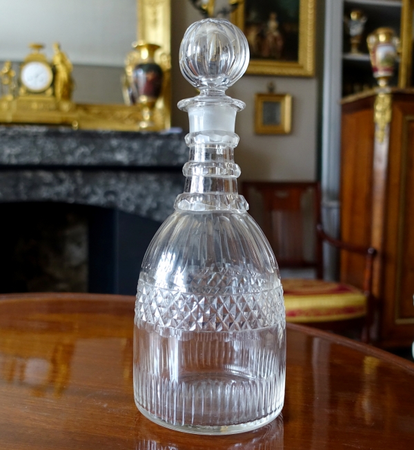 Le Creusot crystal whisky bottle - 19th century circa 1830