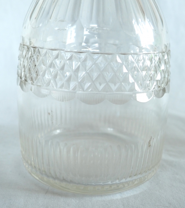 Le Creusot crystal whisky bottle - 19th century circa 1830