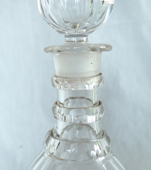 Le Creusot crystal whisky bottle - 19th century circa 1830