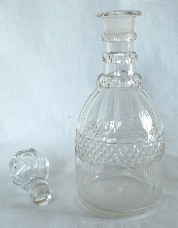 Le Creusot crystal whisky bottle - 19th century circa 1830