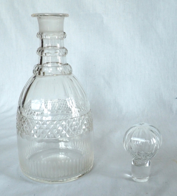 Le Creusot crystal whisky bottle - 19th century circa 1830