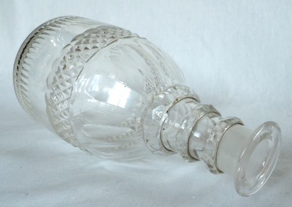 Le Creusot crystal whisky bottle - 19th century circa 1830