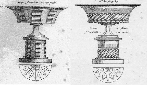 Grand centre de table en cristal de Baccarat, circa 1840