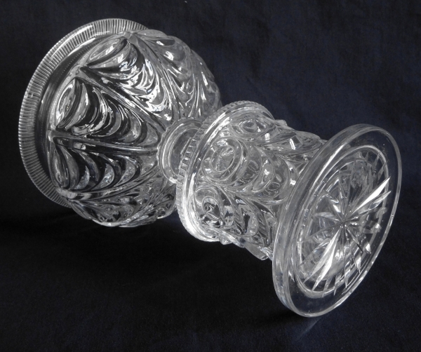 Baccarat / Le Creusot Crystal Candy Pot, 19th Century Circa 1830-40