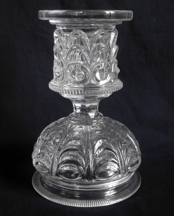 Baccarat / Le Creusot Crystal Candy Pot, 19th Century Circa 1830-40