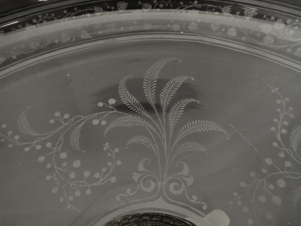 Baccarat crystal centerpiece table, late 19th century