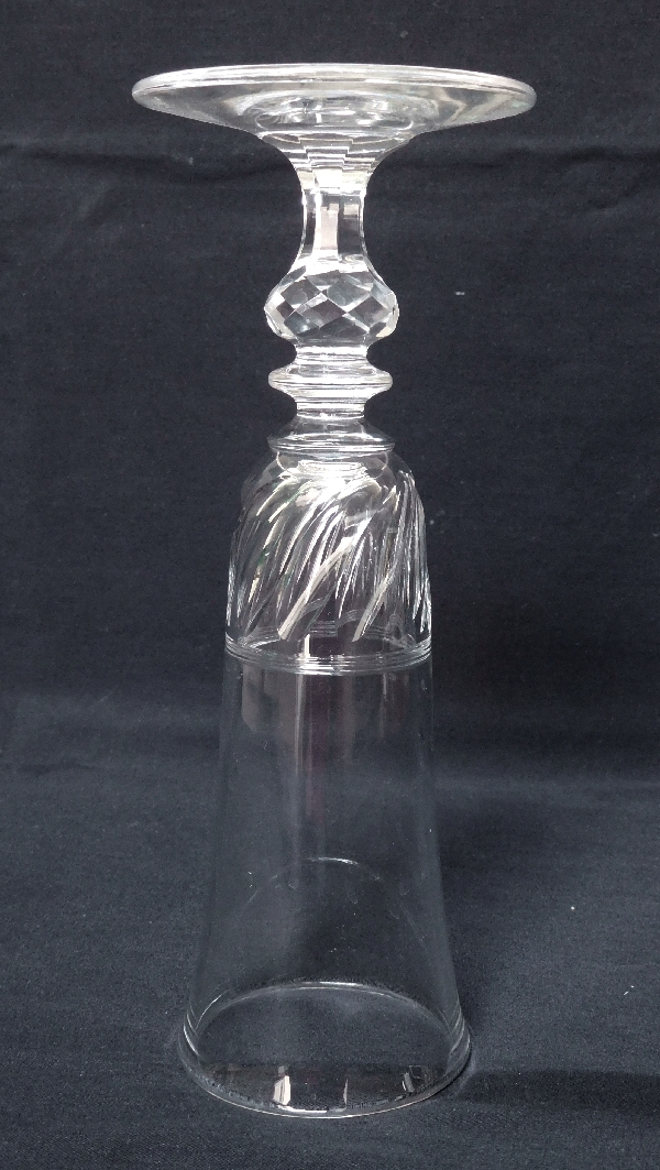 Baccarat crystal champagne flute, Napoleon III production