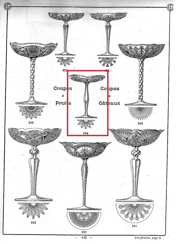 Rare coupe à fruits ou bonbons en cristal de Baccarat overlay rouge