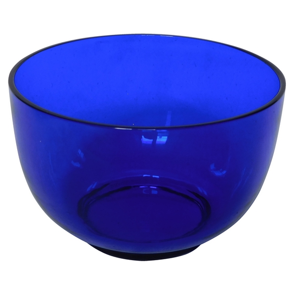 Bol, ramequin en cristal de Baccarat bleu cobalt