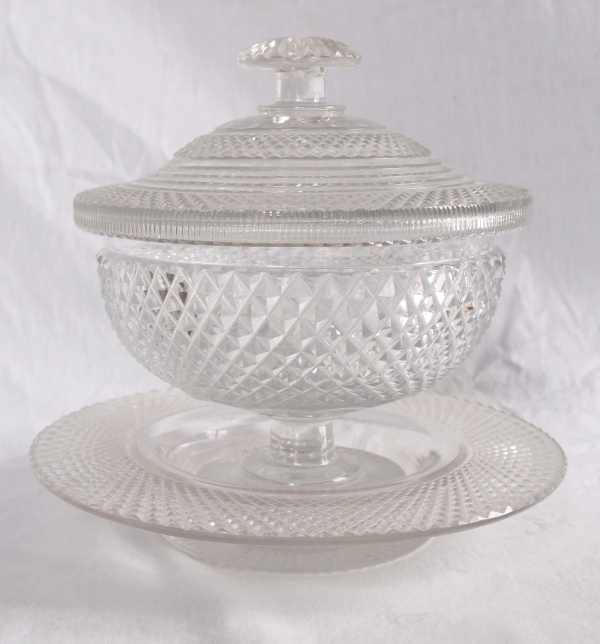 Le Creusot crystal candy box - Empire period, early 19th century circa 1815 - 1820