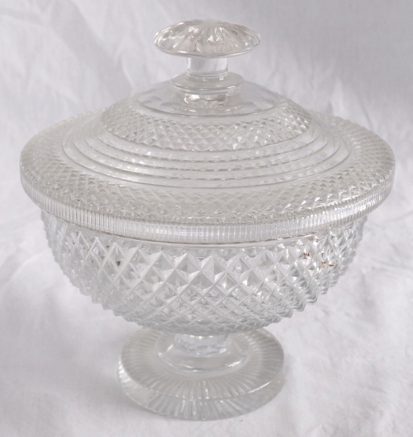 Le Creusot crystal candy box - Empire period, early 19th century circa 1815 - 1820