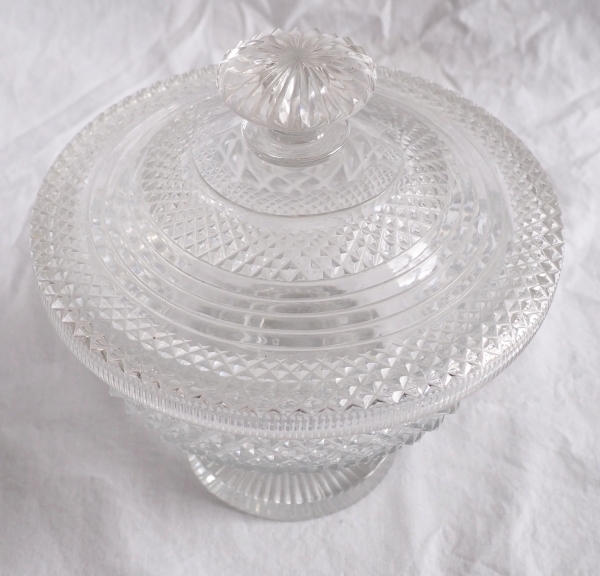 Le Creusot crystal candy box - Empire period, early 19th century circa 1815 - 1820