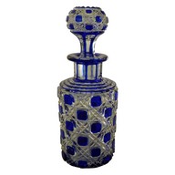 Baccarat overlay crystal perfume bottle