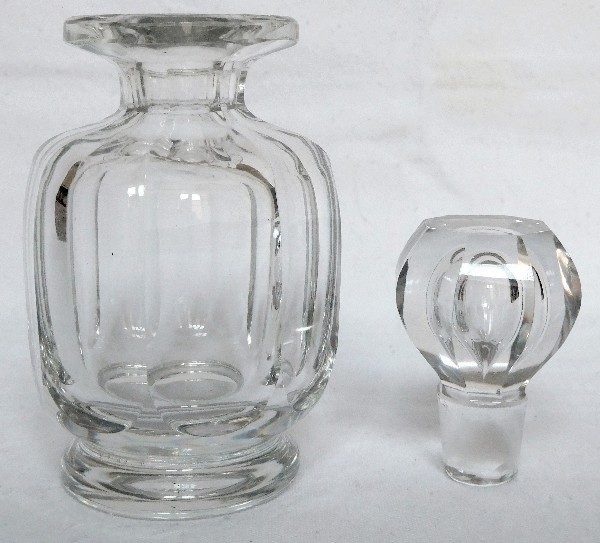 Baccarat crystal perfume bottle, Malmaison pattern - 17cm - signed