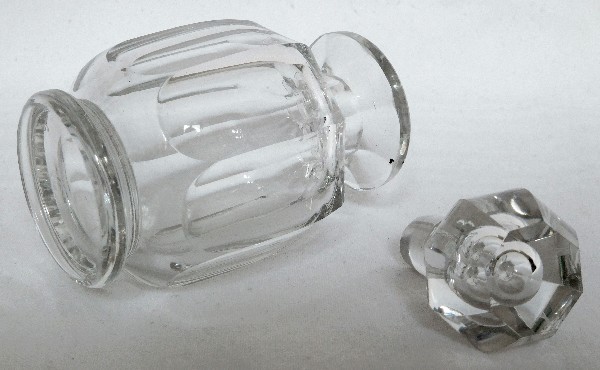 Baccarat crystal perfume bottle, Malmaison pattern - 15cm - signed