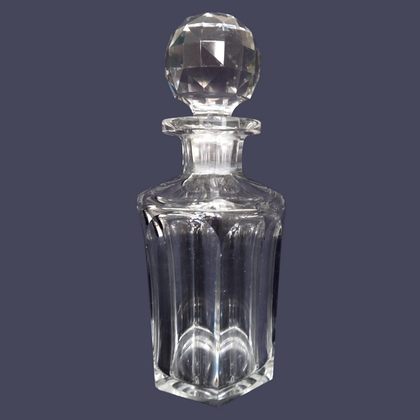 Baccarat crystal perfume / whisky bottle, Malmaison pattern - 20.8cm