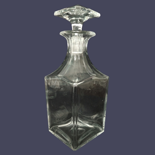 Baccarat cut crystal whisky or brandy decanter, France, ca. 1860