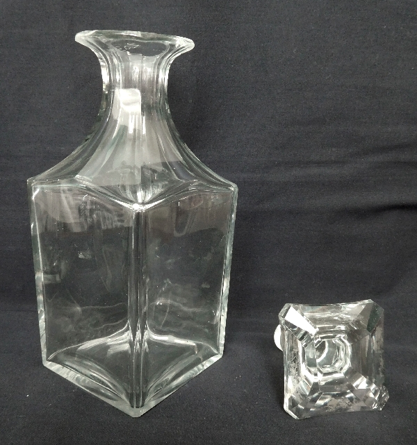 Baccarat cut crystal whisky or brandy decanter, France, ca. 1860