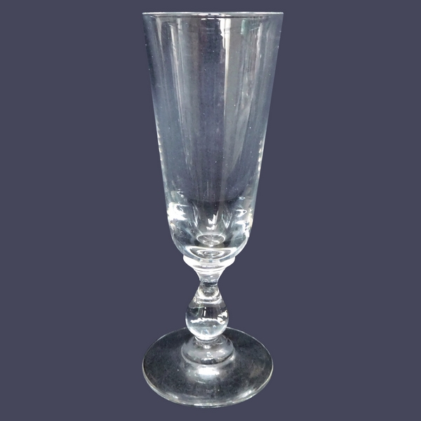 Baccarat crystal liquor glass, champagne flute shaped