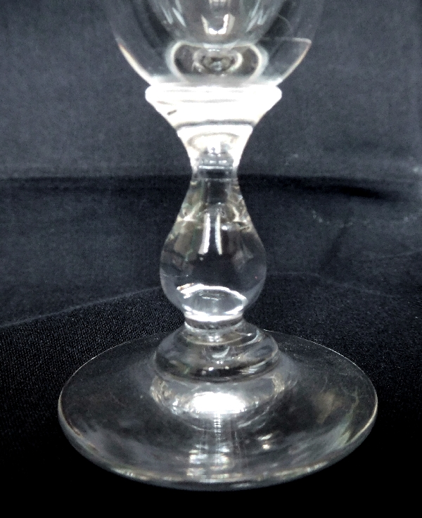 Baccarat crystal liquor glass, champagne flute shaped