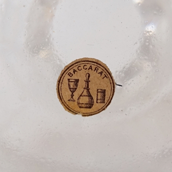 Grand flacon à whisky en cristal de Baccarat taillé, modèle Marie-Louise - 21,5cm