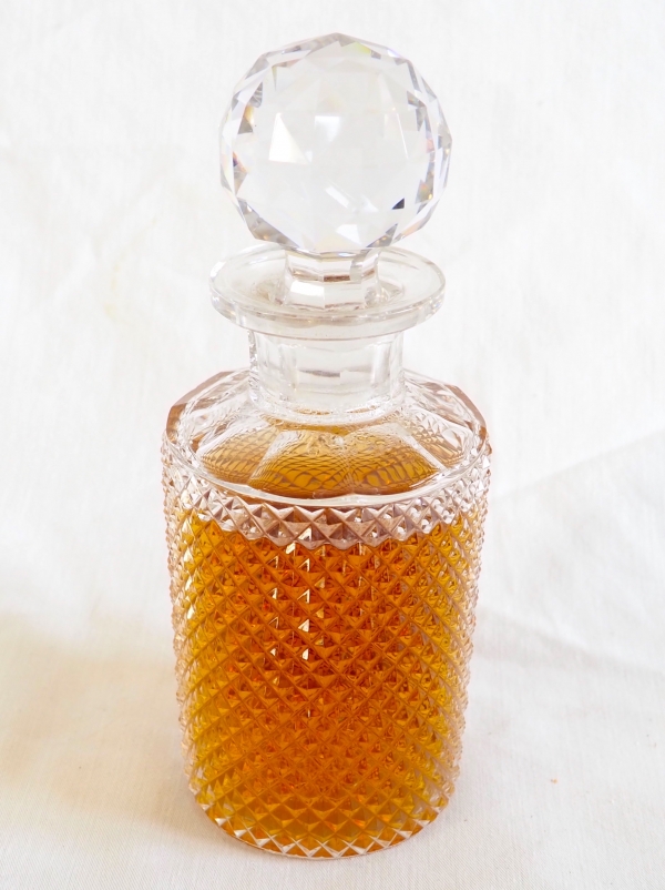 Grand flacon à whisky en cristal de Baccarat taillé, modèle Marie-Louise - 21,5cm