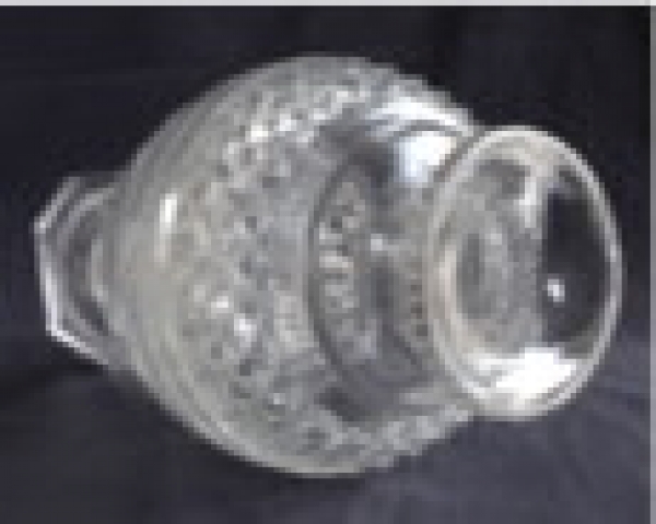 Tall Baccarat crystal vase, 19th century style - signed