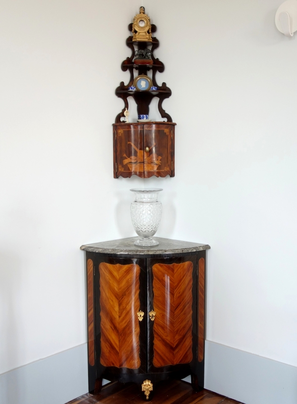 Tall St Louis crystal vase, Empire style, late 19th century
