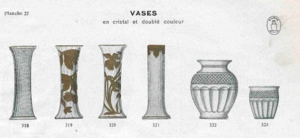 Carafe en cristal de St Louis gravé et doré à l'or fin - modèle Nelly de style Empire