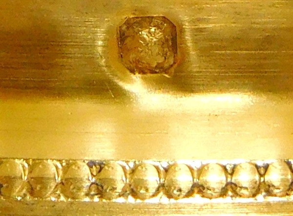 Paire d'assiettes en cristal de Baccarat montées en vermeil, vers1900