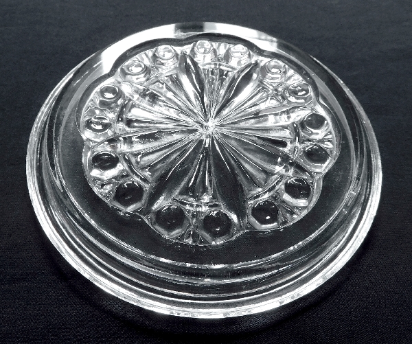 Pair of Baccarat crystal coasters signed