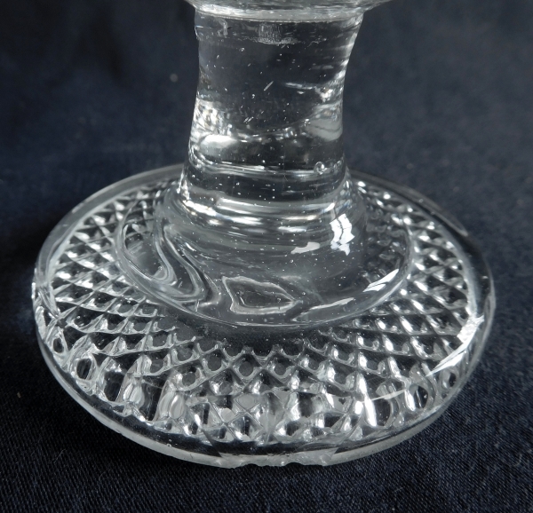 Paire de petits vases medicis en cristal de Baccarat - Le Creusot - époque XIXe siècle vers 1840