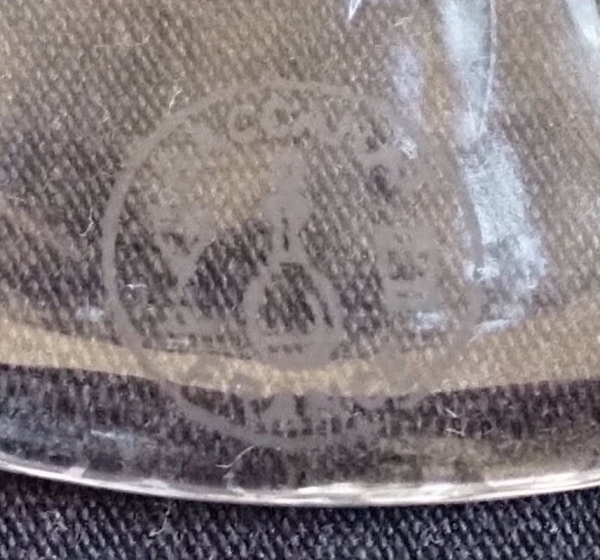 Baccarat crystal vase - clear cut crystal - Lagny pattern - signed