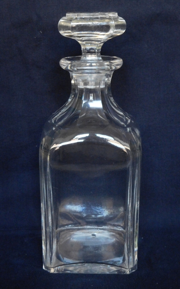 Baccarat crystal liquor decanter / whisky bottle - signed